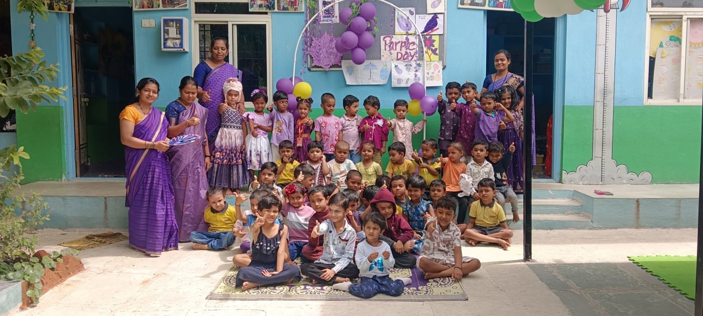 Colour Day Celebration , Purple
